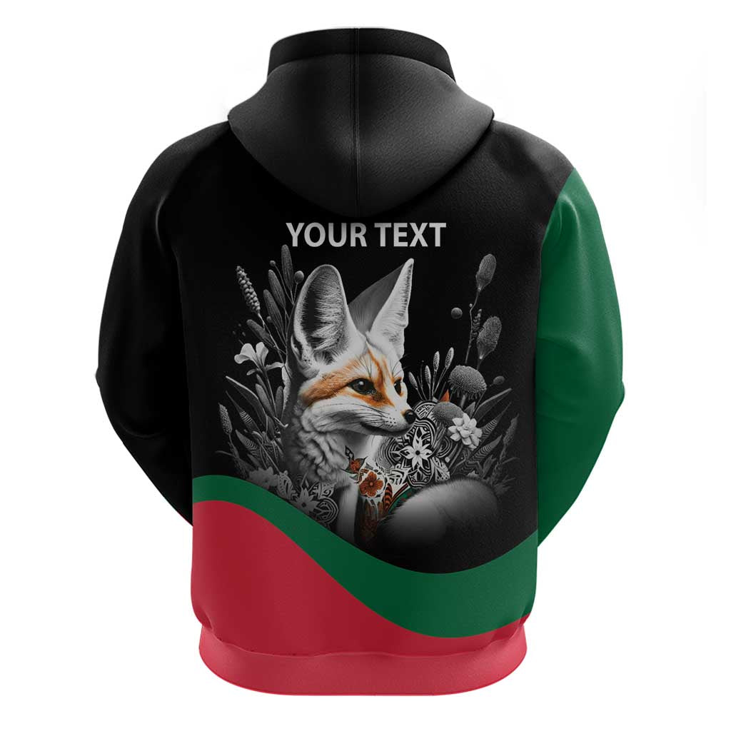 Personalized Algeria Hoodie Algerian Flag With a Fennec Fox - Wonder Print Shop
