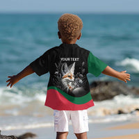 Personalized Algeria Kid Hawaiian Shirt Algerian Flag With a Fennec Fox LT9