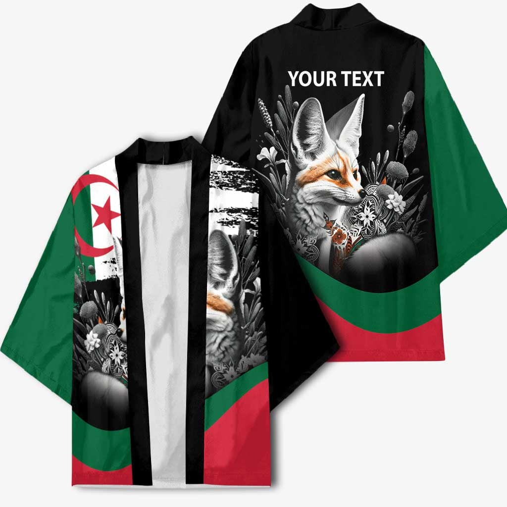 Personalized Algeria Kimono Algerian Flag With a Fennec Fox - Wonder Print Shop
