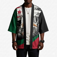 Personalized Algeria Kimono Algerian Flag With a Fennec Fox - Wonder Print Shop