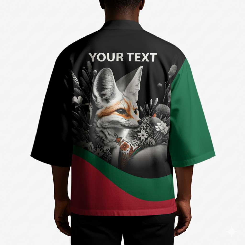 Personalized Algeria Kimono Algerian Flag With a Fennec Fox - Wonder Print Shop