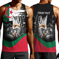 Personalized Algeria Men Tank Top Algerian Flag With a Fennec Fox - Wonder Print Shop