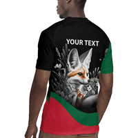 Personalized Algeria Rugby Jersey Algerian Flag With a Fennec Fox LT9