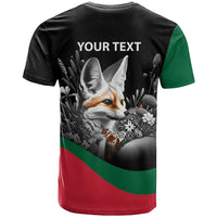 Personalized Algeria T shirt Algerian Flag With a Fennec Fox LT9