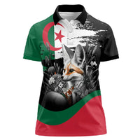 Personalized Algeria Women Polo Shirt Algerian Flag With a Fennec Fox LT9