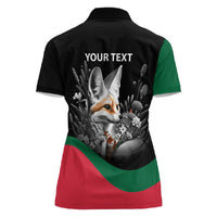 Personalized Algeria Women Polo Shirt Algerian Flag With a Fennec Fox LT9