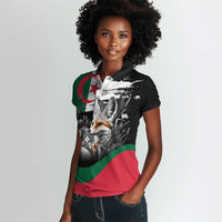 Personalized Algeria Women Polo Shirt Algerian Flag With a Fennec Fox LT9