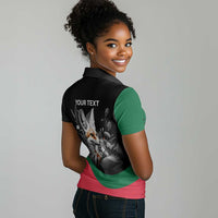 Personalized Algeria Women Polo Shirt Algerian Flag With a Fennec Fox LT9