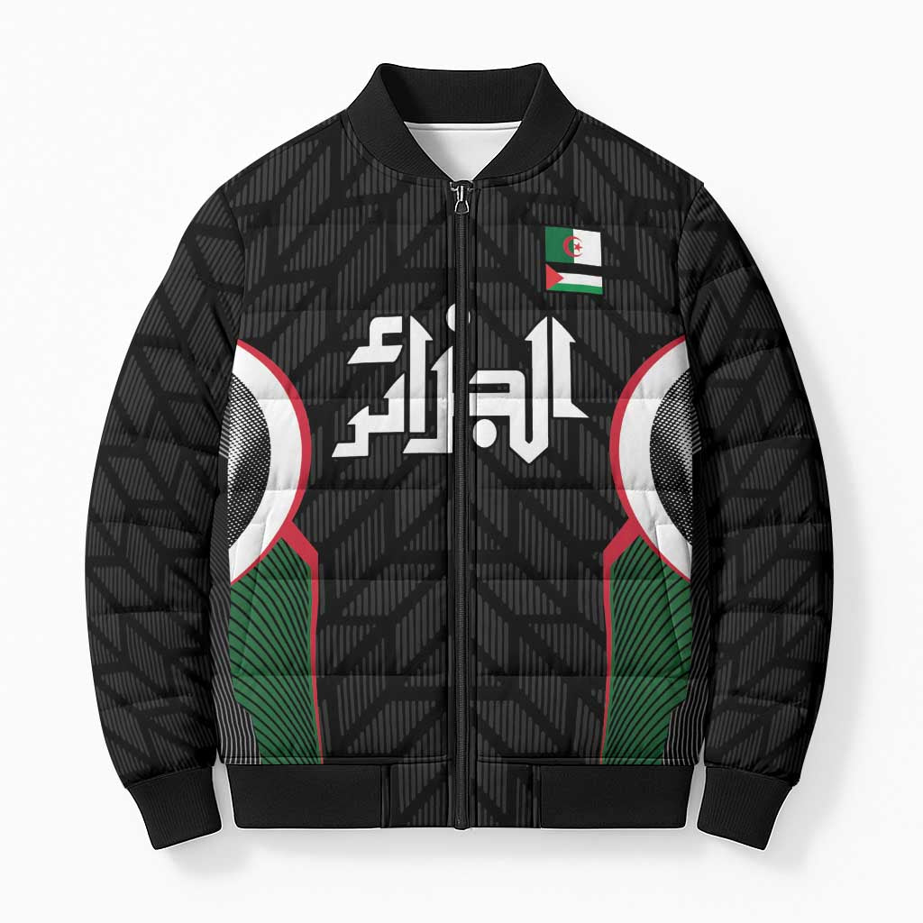 Custom Football Algeria Palestine Bomber Puffer Jacket Special Edition 2023-2024 - Wonder Print Shop