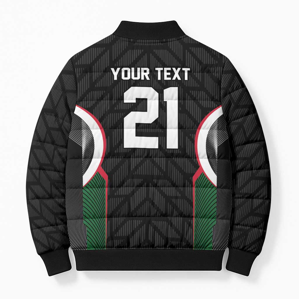 Custom Football Algeria Palestine Bomber Puffer Jacket Special Edition 2023-2024 - Wonder Print Shop