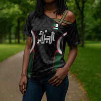 Custom Football Algeria Palestine Cross Shoulder Shirt Special Edition 2023-2024 - Wonder Print Shop