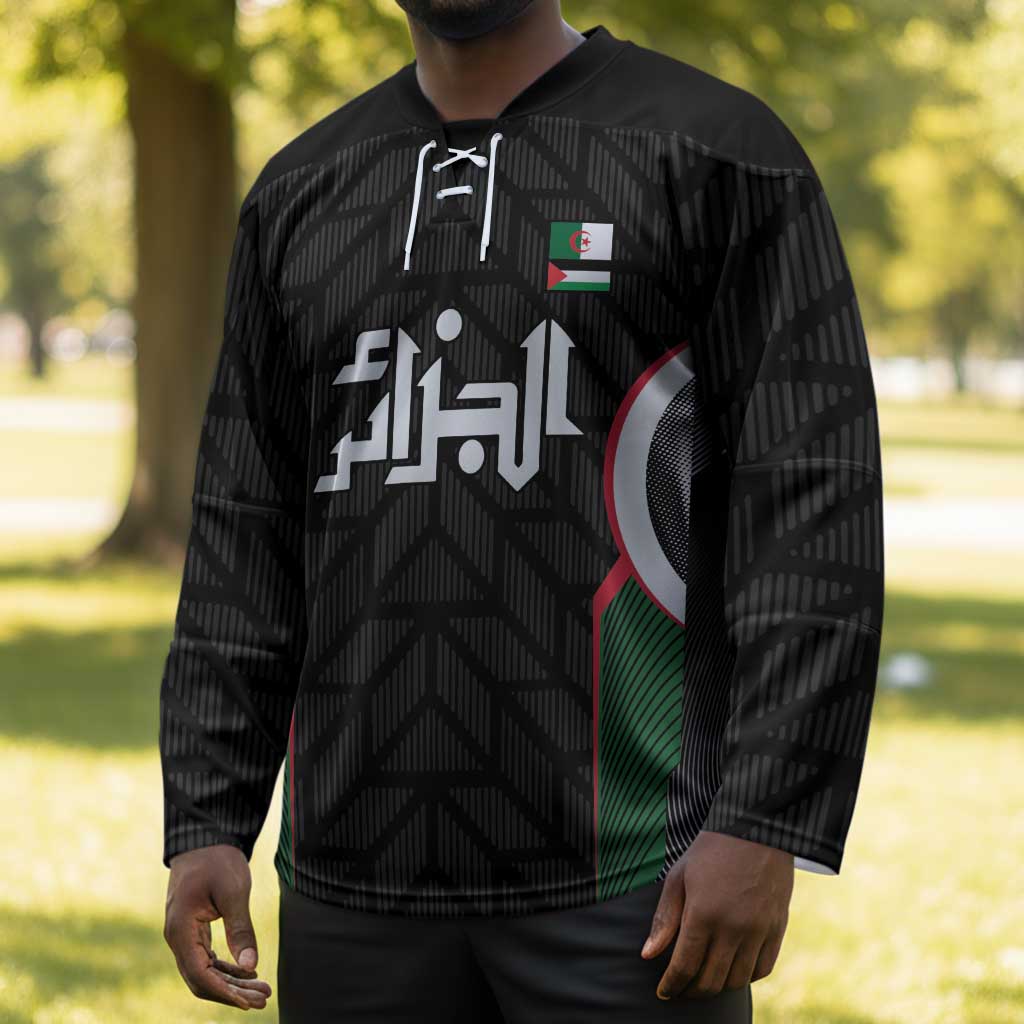 Custom Football Algeria Palestine Hockey Jersey Special Edition 2023-2024 - Wonder Print Shop