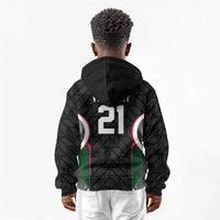 Custom Football Algeria Palestine Kid Hoodie Special Edition 2023-2024 - Wonder Print Shop