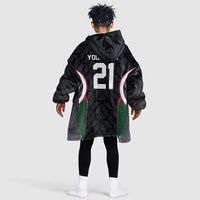 Custom Football Algeria Palestine Kid Wearable Blanket Hoodie Special Edition 2023-2024 - Wonder Print Shop