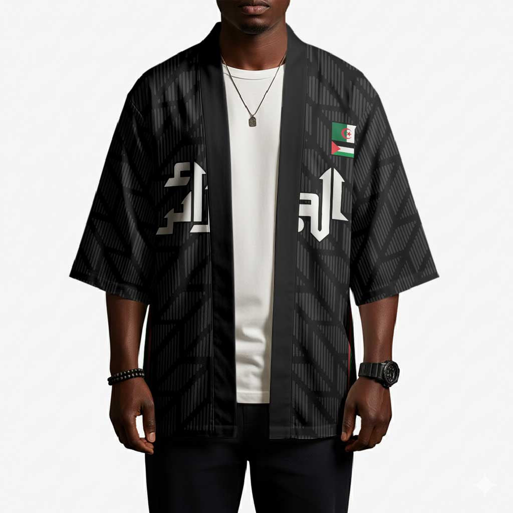 Custom Football Algeria Palestine Kimono Special Edition 2023-2024 - Wonder Print Shop