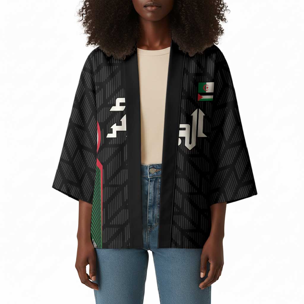 Custom Football Algeria Palestine Kimono Special Edition 2023-2024 - Wonder Print Shop