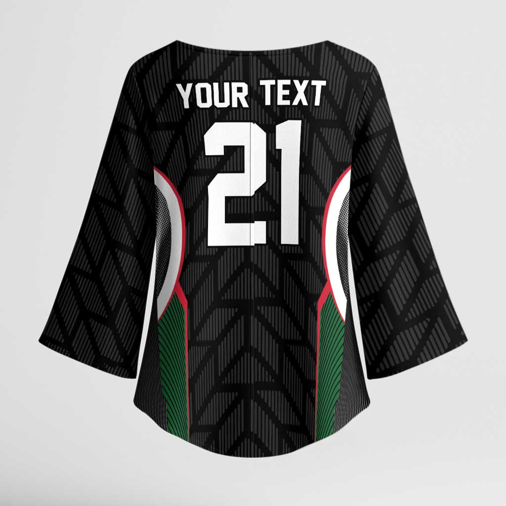 Custom Football Algeria Palestine Kimono Sleeve Blouse Special Edition 2023-2024 - Wonder Print Shop