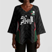 Custom Football Algeria Palestine Kimono Sleeve Blouse Special Edition 2023-2024 - Wonder Print Shop