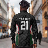 Custom Football Algeria Palestine Long Sleeve Button Shirt Special Edition 2023-2024 - Wonder Print Shop