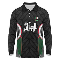 Custom Football Algeria Palestine Long Sleeve Polo Shirt Special Edition 2023-2024 - Wonder Print Shop