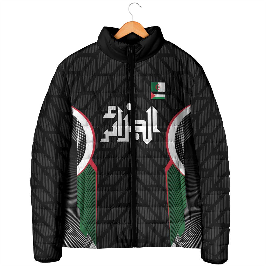 Custom Football Algeria Palestine Padded Jacket Special Edition 2023-2024 - Wonder Print Shop