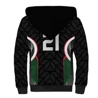 Custom Football Algeria Palestine Sherpa Hoodie Special Edition 2023-2024 - Wonder Print Shop