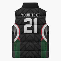 Custom Football Algeria Palestine Sleeveless Puffer Jacket Special Edition 2023-2024 - Wonder Print Shop