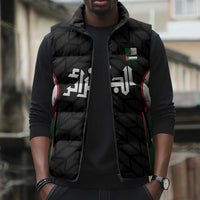 Custom Football Algeria Palestine Sleeveless Puffer Jacket Special Edition 2023-2024 - Wonder Print Shop