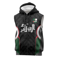 Custom Football Algeria Palestine Sleeveless Zip Hoodie Special Edition 2023-2024 - Wonder Print Shop