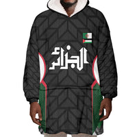 Custom Football Algeria Palestine Wearable Blanket Hoodie Special Edition 2023-2024 - Wonder Print Shop