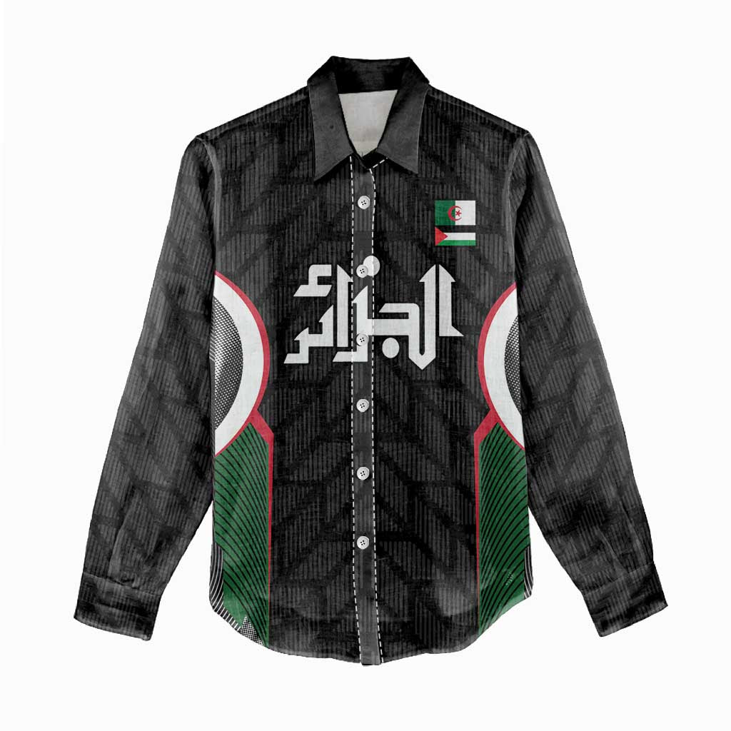 Custom Football Algeria Palestine Women Casual Shirt Special Edition 2023-2024 - Wonder Print Shop