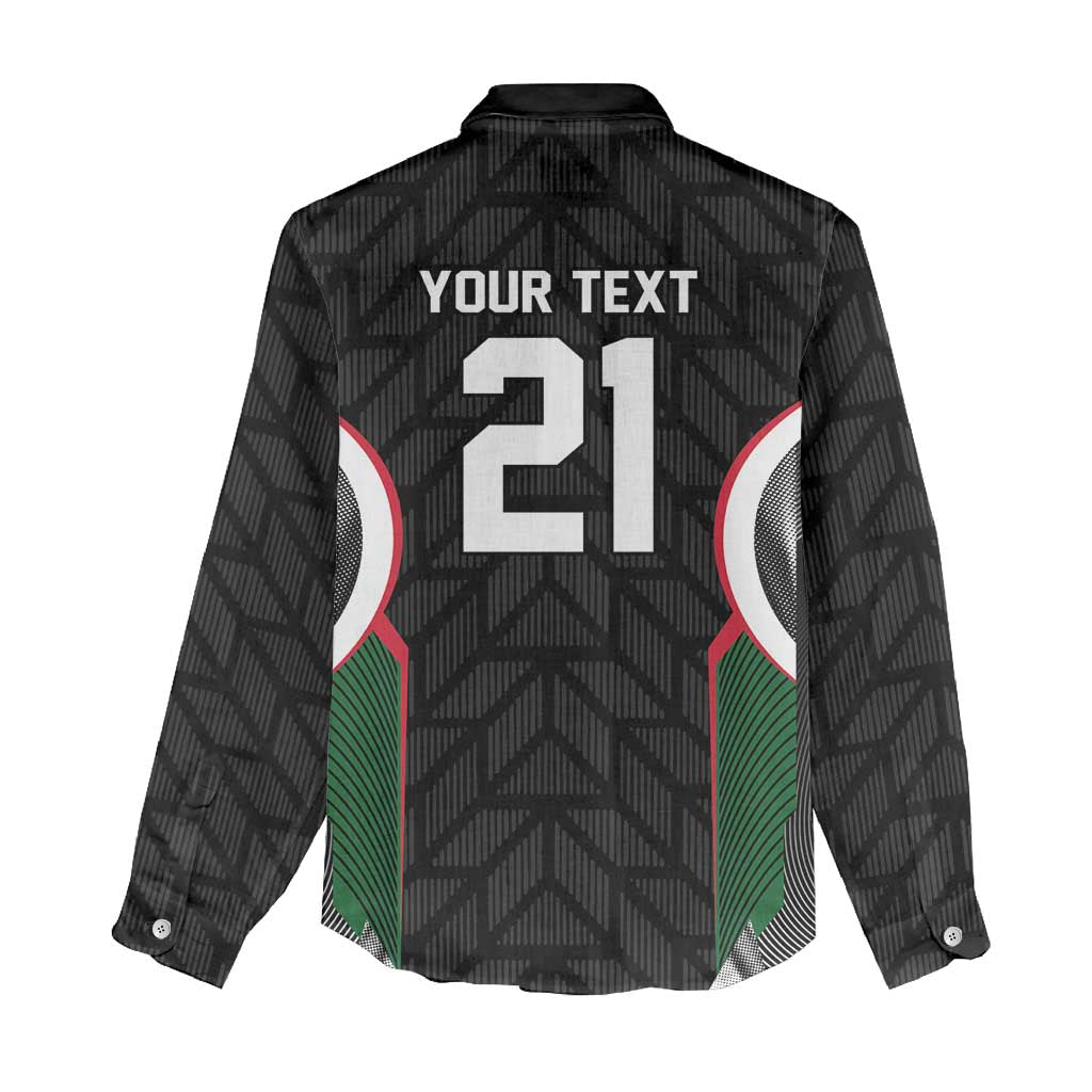 Custom Football Algeria Palestine Women Casual Shirt Special Edition 2023-2024 - Wonder Print Shop