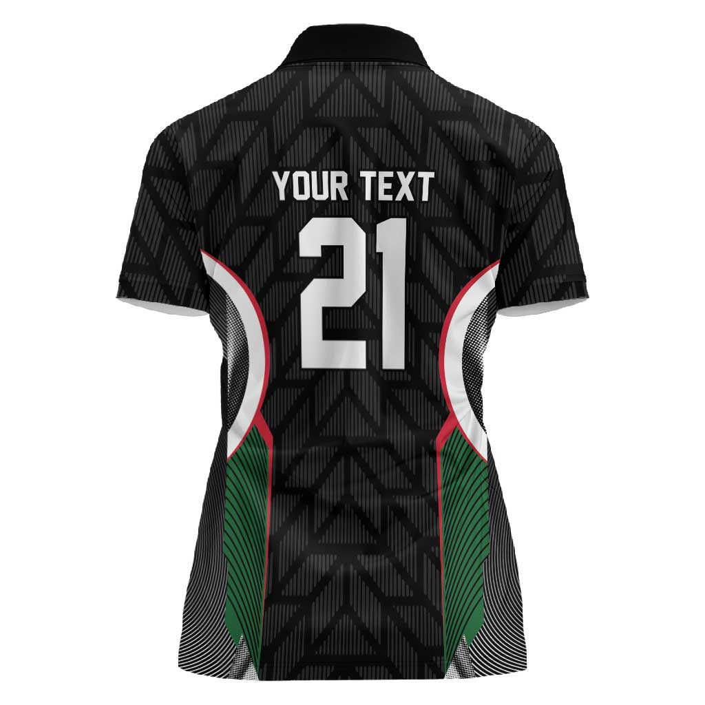 Custom Football Algeria Palestine Women Polo Shirt Special Edition 2023-2024 LT9