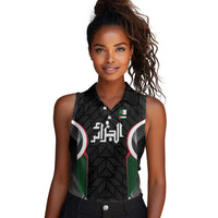 Custom Football Algeria Palestine Women Sleeveless Polo Shirt Special Edition 2023-2024 - Wonder Print Shop