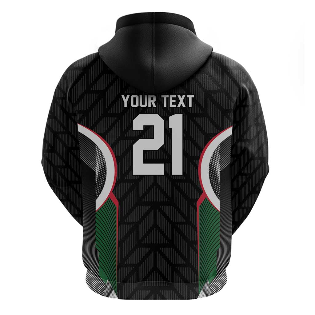 Custom Football Algeria Palestine Zip Hoodie Special Edition 2023-2024 - Wonder Print Shop