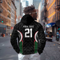 Custom Football Algeria Palestine Zip Hoodie Special Edition 2023-2024 - Wonder Print Shop