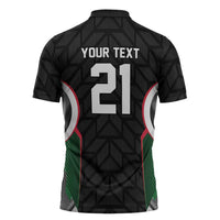 Custom Football Algeria Palestine Zipper Polo Shirt Special Edition 2023-2024 - Wonder Print Shop