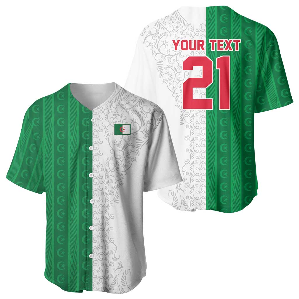 World Football 2026 Algeria Custom Baseball Jersey Algeria Culture Heritage LT9