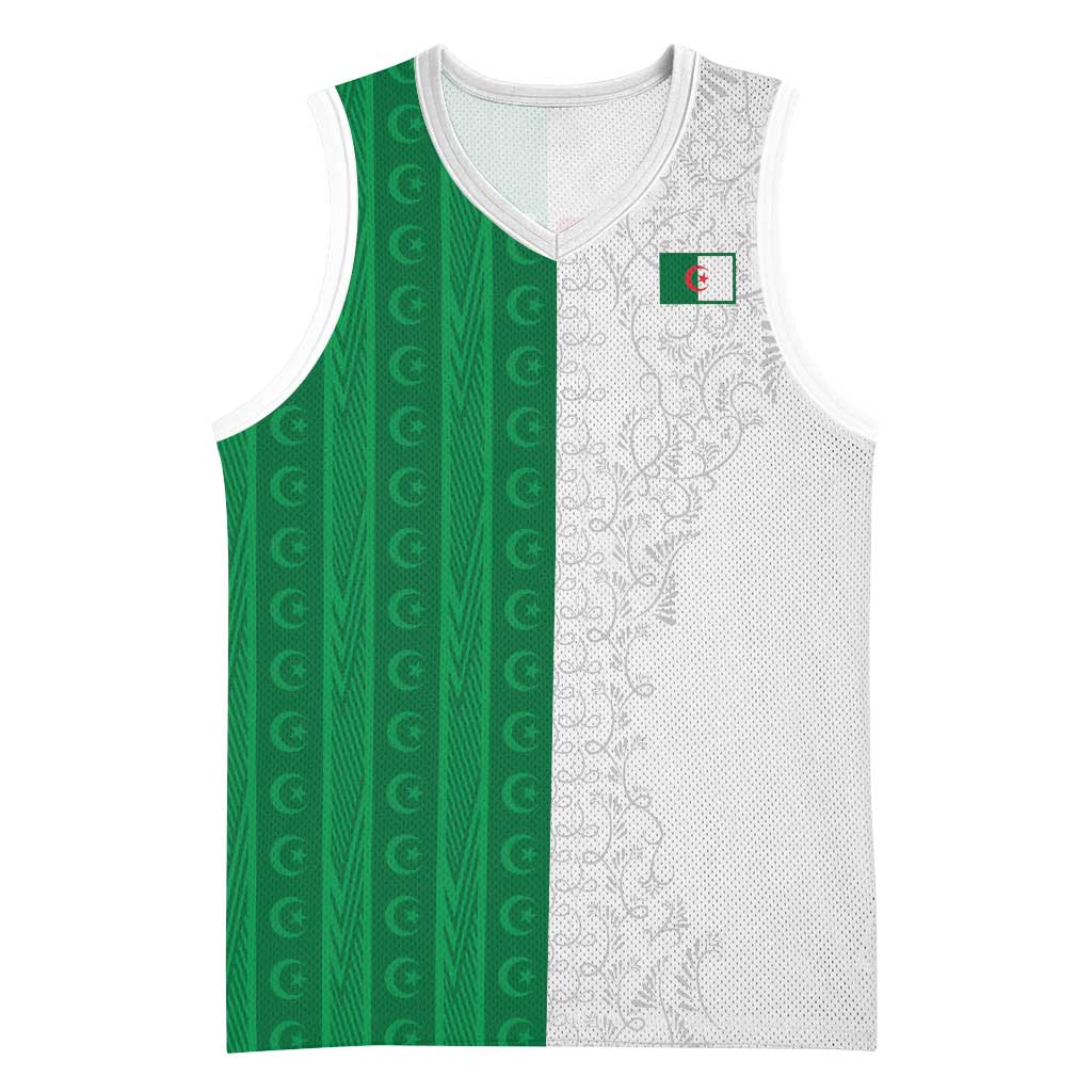 World Football 2026 Algeria Custom Basketball Jersey Algeria Culture Heritage - Wonder Print Shop