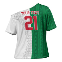 World Football 2026 Algeria Custom Cross Shoulder Shirt Algeria Culture Heritage - Wonder Print Shop