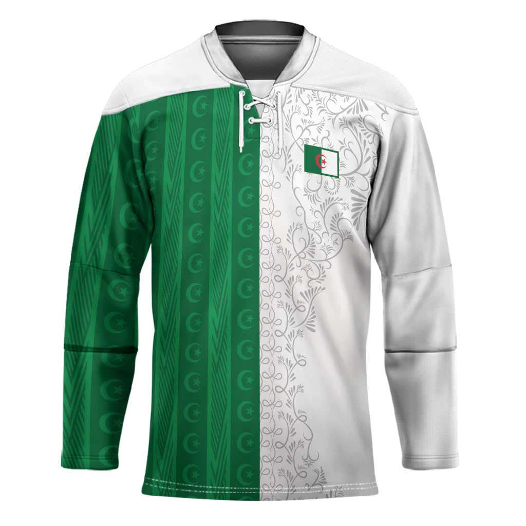 World Football 2026 Algeria Custom Hockey Jersey Algeria Culture Heritage - Wonder Print Shop