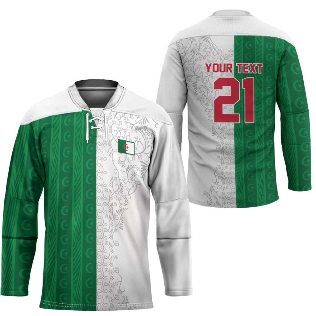 World Football 2026 Algeria Custom Hockey Jersey Algeria Culture Heritage - Wonder Print Shop