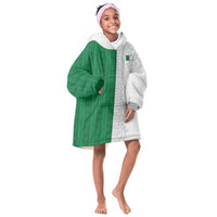 World Football 2026 Algeria Custom Kid Wearable Blanket Hoodie Algeria Culture Heritage - Wonder Print Shop