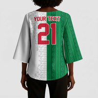 World Football 2026 Algeria Custom Kimono Sleeve Blouse Algeria Culture Heritage - Wonder Print Shop