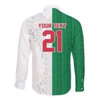 World Football 2026 Algeria Custom Long Sleeve Button Shirt Algeria Culture Heritage - Wonder Print Shop