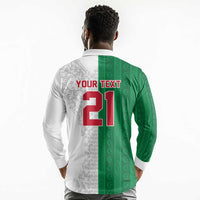 World Football 2026 Algeria Custom Long Sleeve Polo Shirt Algeria Culture Heritage - Wonder Print Shop