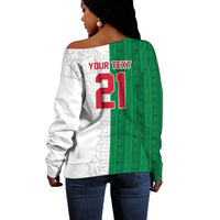 World Football 2026 Algeria Custom Off Shoulder Sweater Algeria Culture Heritage - Wonder Print Shop