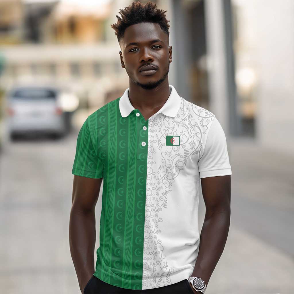 World Football 2026 Algeria Custom Polo Shirt Algeria Culture Heritage LT9