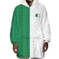 World Football 2026 Algeria Custom Wearable Blanket Hoodie Algeria Culture Heritage - Wonder Print Shop