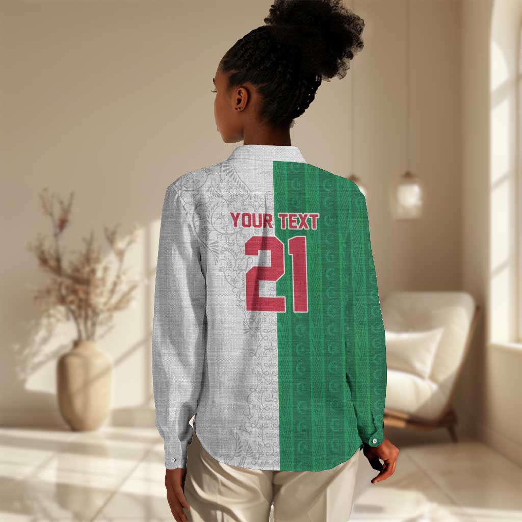 World Football 2026 Algeria Custom Women Casual Shirt Algeria Culture Heritage - Wonder Print Shop